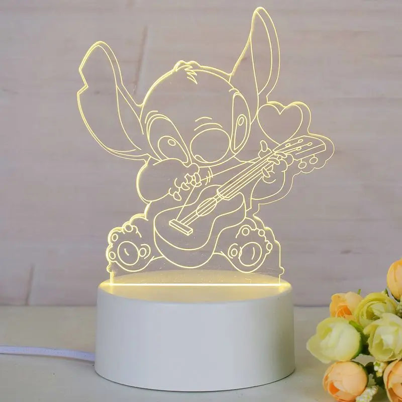 Lilo & Stitch Stitch Cartoon Anime Table Lamp Night Light Birthday Gift for Friends