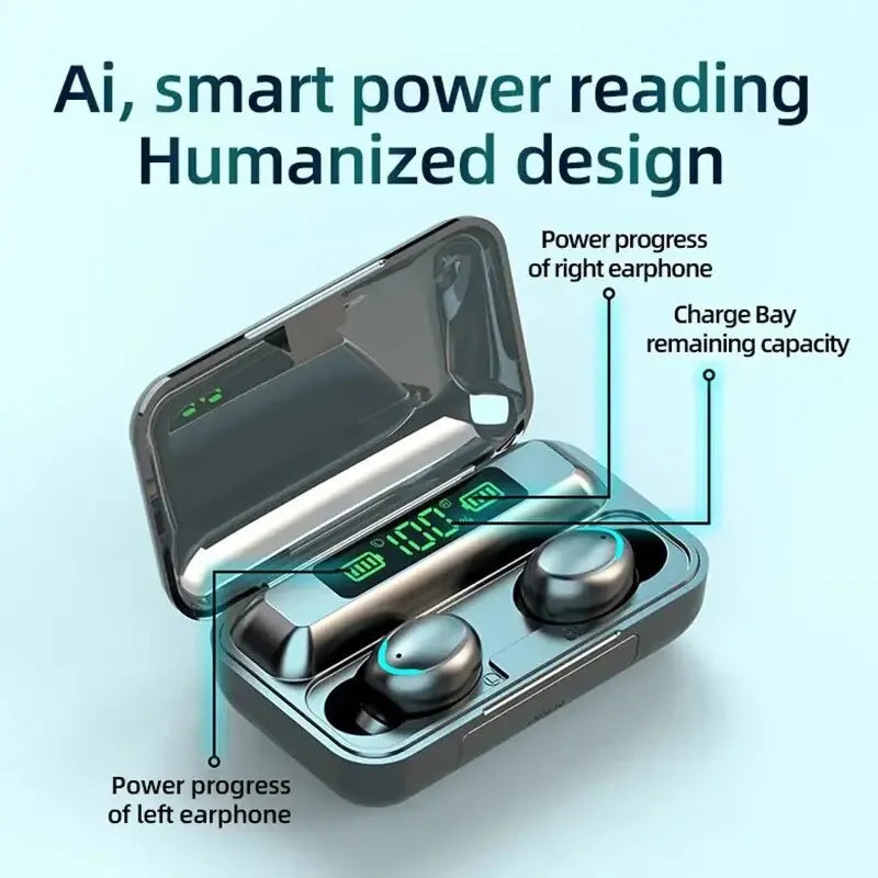 Wireless Waterproof Earbuds Earphones Digital Display