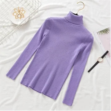 Pullover Women Knitted Turtleneck Sweater