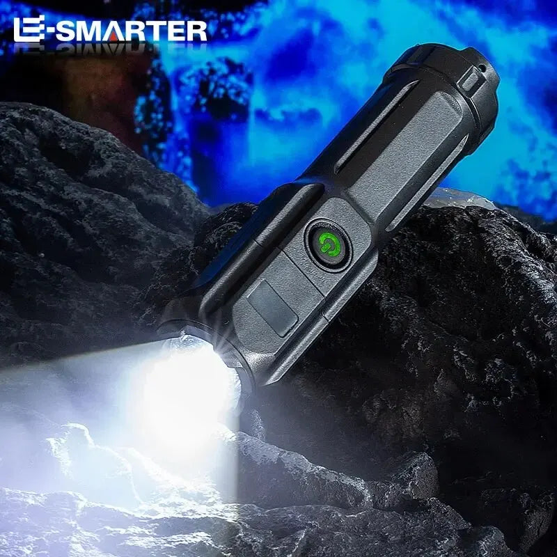 Rechargeable LED Torch Waterproof Camping Fishing Flashlight