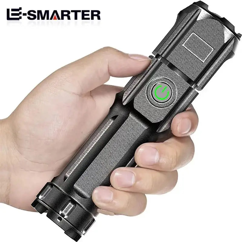 Rechargeable LED Torch Waterproof Camping Fishing Flashlight