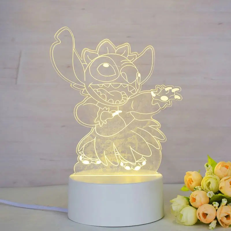 Lilo &amp; Stitch Stitch Cartoon Anime Peripherals Creative Decorative Personalized Table Lamp Night Light Birthday Gift for Friends