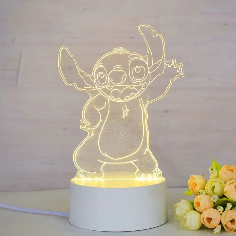 Lilo &amp; Stitch Stitch Cartoon Anime Peripherals Creative Decorative Personalized Table Lamp Night Light Birthday Gift for Friends