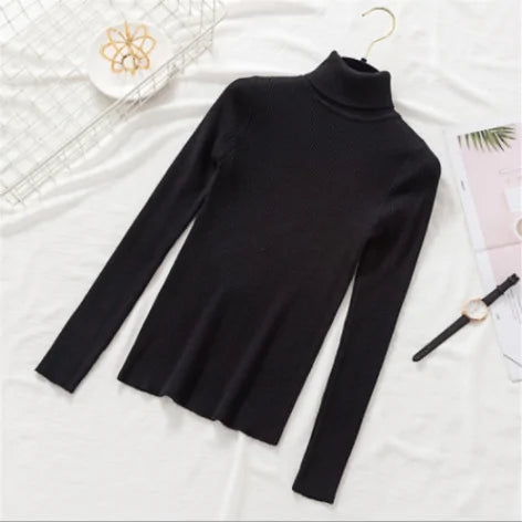 Pullover Women Knitted Turtleneck Sweater