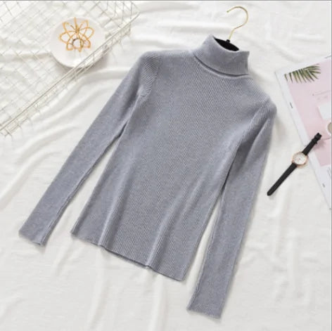 Pullover Women Knitted Turtleneck Sweater